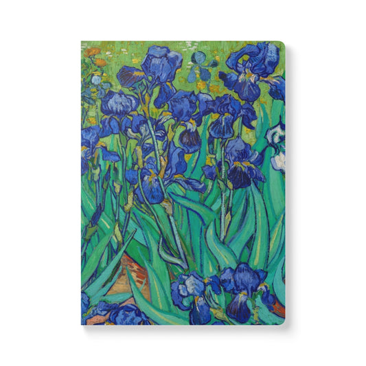 Vincent Van Gogh Irises Softcover Journal, Floral Art Notebook, Artistic Stationery Gift, Garden Inspired Writing Journal for Art Lovers