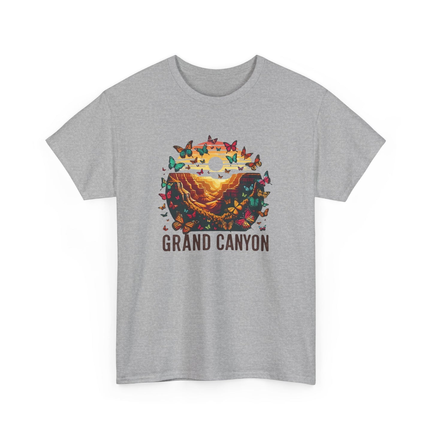 Grand Canyon Butterfly Unisex Tee, National Park Shirt Summer Gift Cotton T-Shirt, Southwest Nature Lover Top, Outdoor Adventure Hiking Tee,