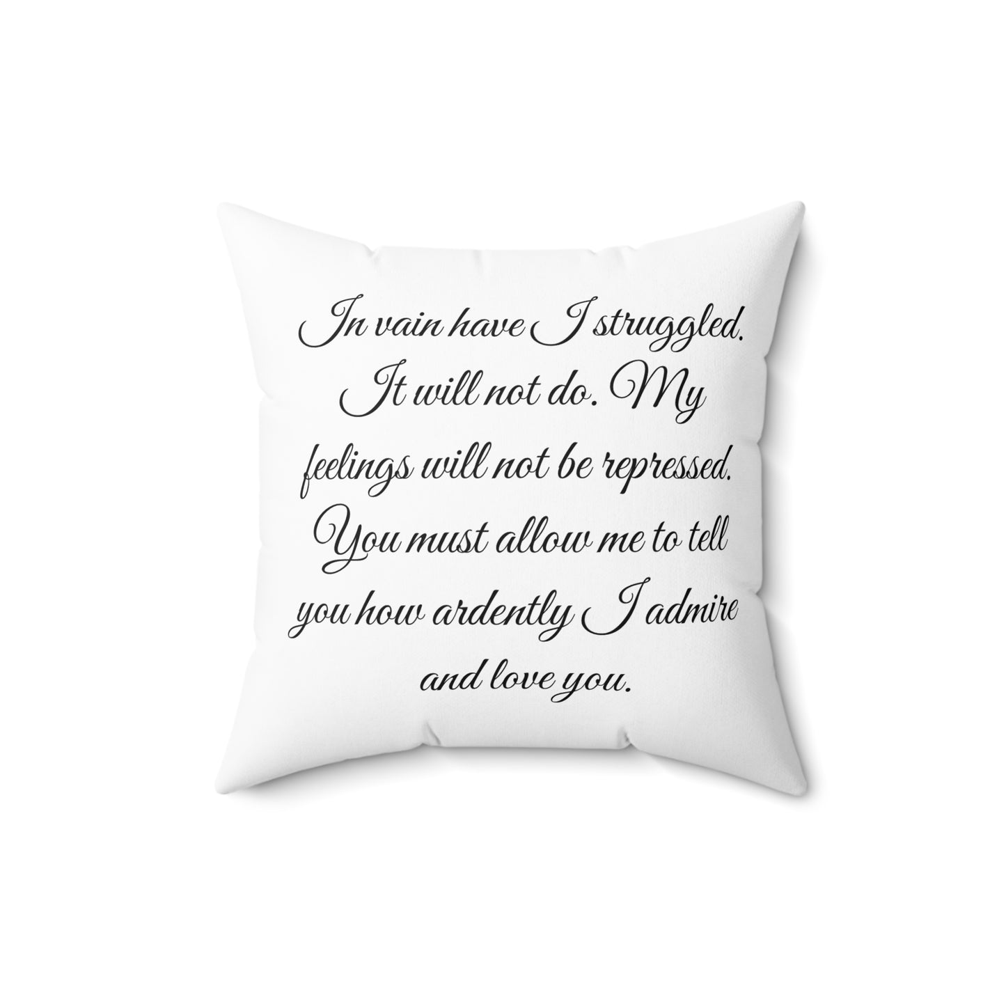 Literary Pillow, Jane Austen Wedding Pride and Prejudice Darcy Elizabeth Regency Cushion - Alternative: Book Lover Gift, Classic Literature