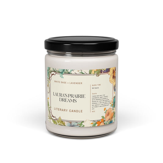 House, Prairie,  Pioneer, Book, Inspired, Scented, Soy, Candle, 9oz, Gift