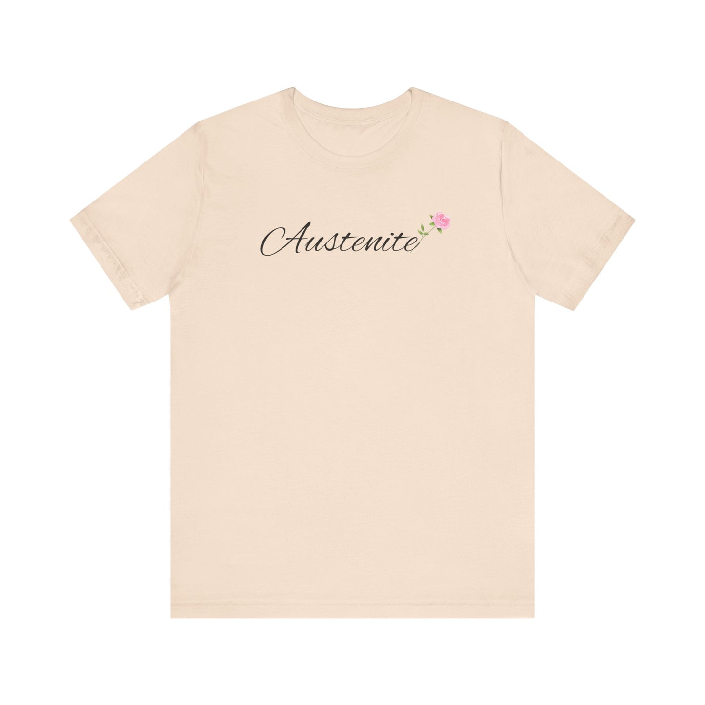 Jane Austen, Austenite, Fan, Reader, Writer, T-Shirt, tshirt, Floral, Flower, Unisex Jersey Short Sleeve Tee