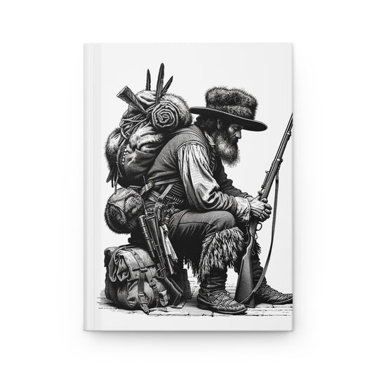 Mountain Man Rendevous, Pioneer, Rocky Mountains, Fur Trapper, Diary, Hardcover Journal Matte