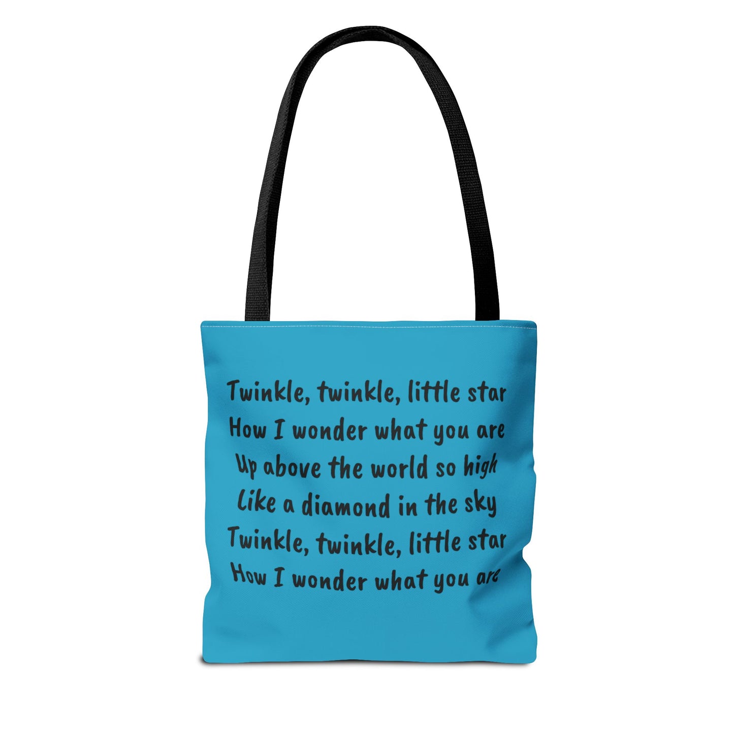 Twinkle Twinkle Little Star, Nursery Rhyme, Fairy Tale, Tote Bag, Book Bag, Library Bag, Gift