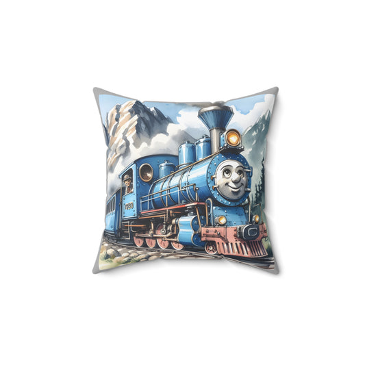 Train, Little Engine That Could, Square Pillow, Literary Pillow, Library, Book Nook, Reading Corner, Classroom, Teacher