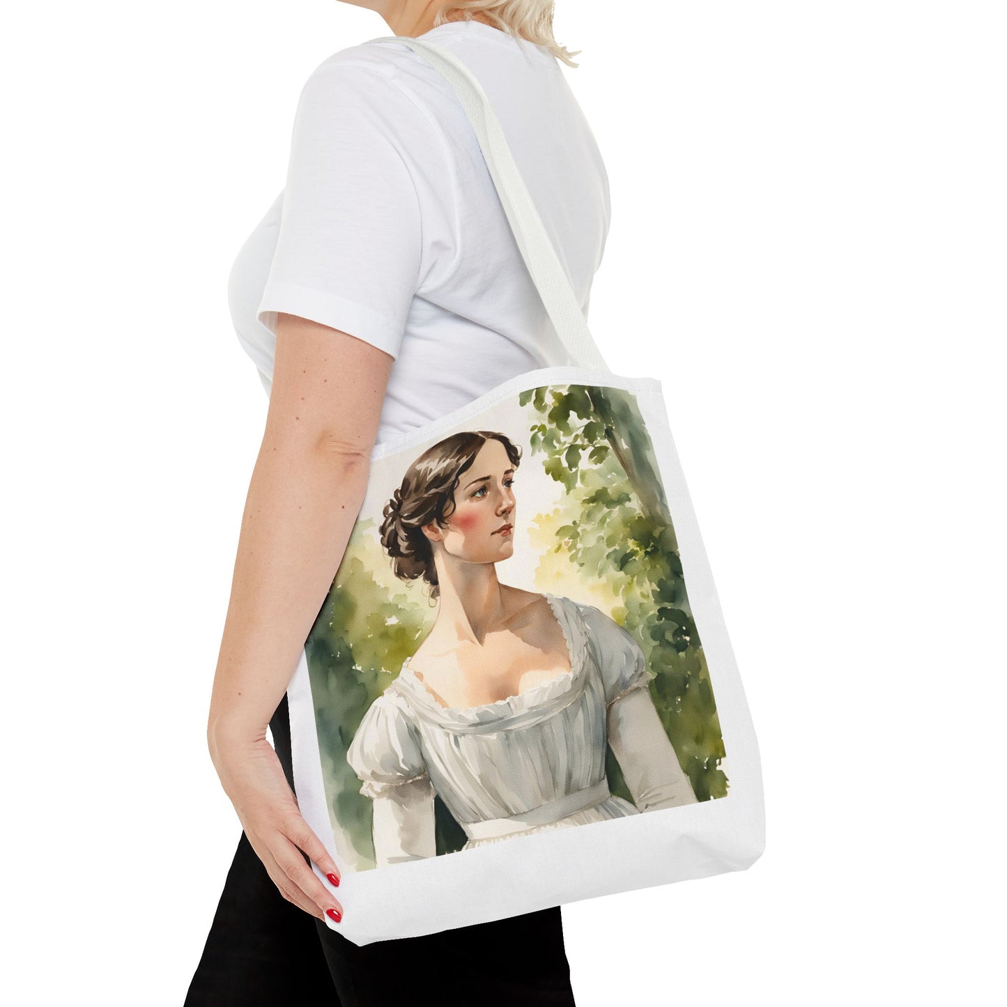 Pride and Prejudice Tote Bag, Darcy and Elizabeth Library Accessories, Book Lover's Gift, Jane Austen Bag, Literary Reading Tote,