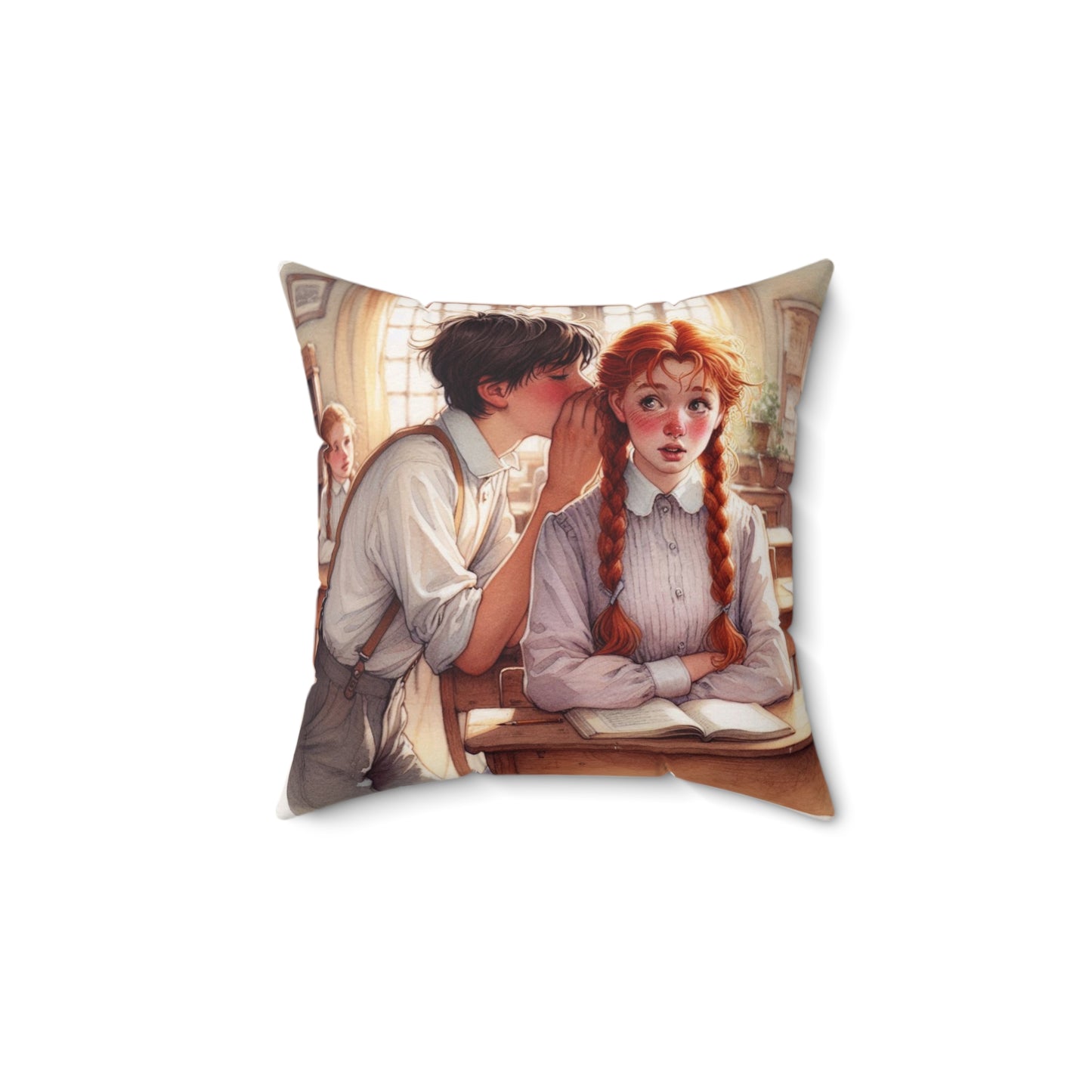 Literary Pillow, Anne of Green Gables, Gilbert Blythe, Lucy Maud Montgomery, Home Decor Cushion, Book Nook, Classroom, Green Gables Decor
