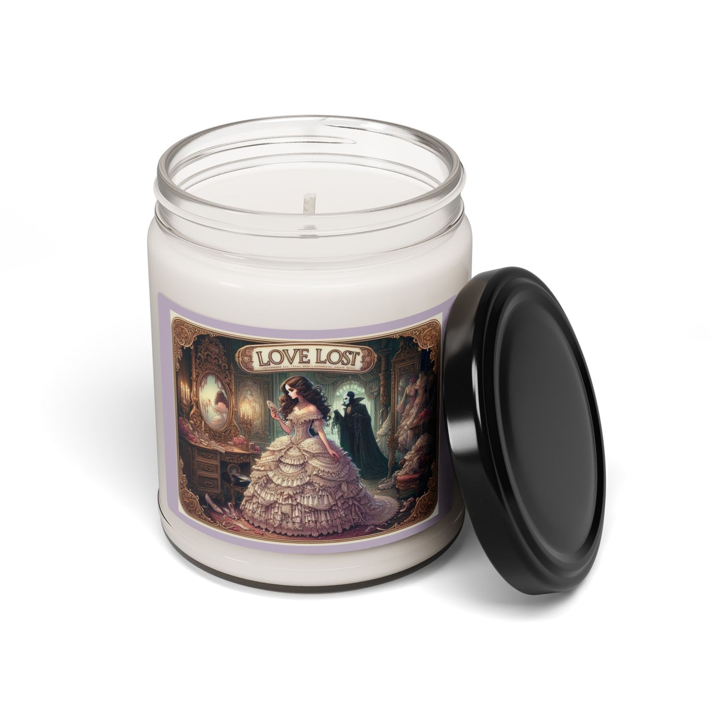 Love Lost Candle, Phantom of the Opera Inspired Candle, Sea Salt Orchid Scented, Romantic Gothic Home Decor, Elegant Gift, Relaxation