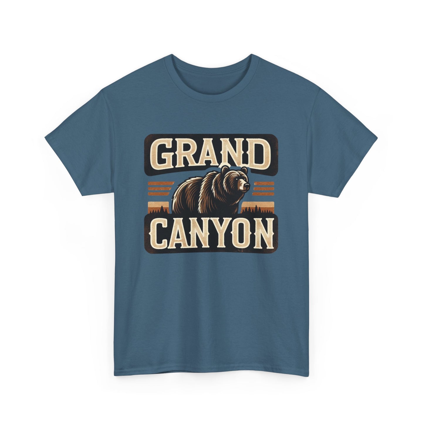 Grand Canyon Bear Unisex Heavy Cotton Tee - National Park Outdoor Summer Vacation Wildlife Shirt, Hiking Gift, Nature Lover Tee, Adventure