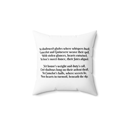 Camelot, Lancelot, Guinevere, Knights of the Round Table, Cushion, Book Nook, Library, Gift, Bedding, Pillow, Renaissance, Medieval