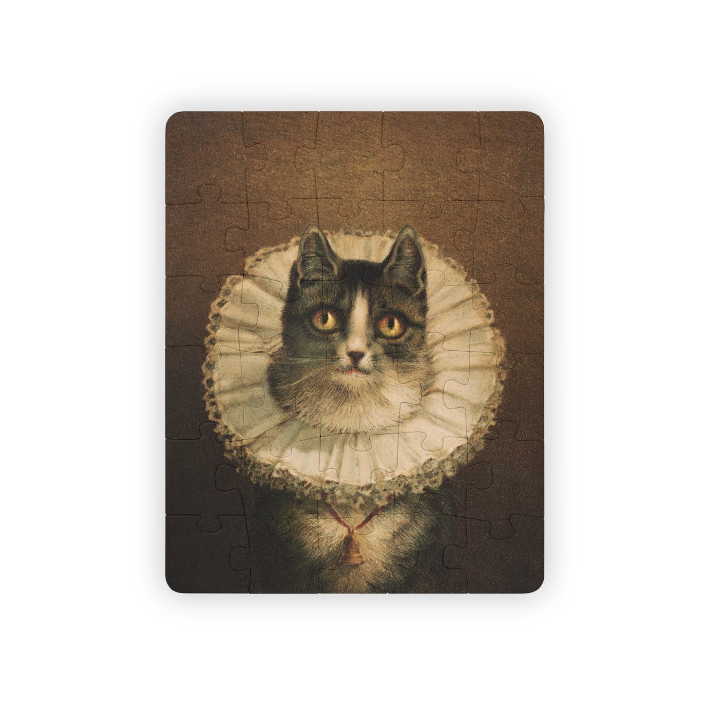 Kids' Puzzle, 30-Piece - The Cat Widow Portrait by L Prang & Co - Educational Classroom Teacher Art History Gift
