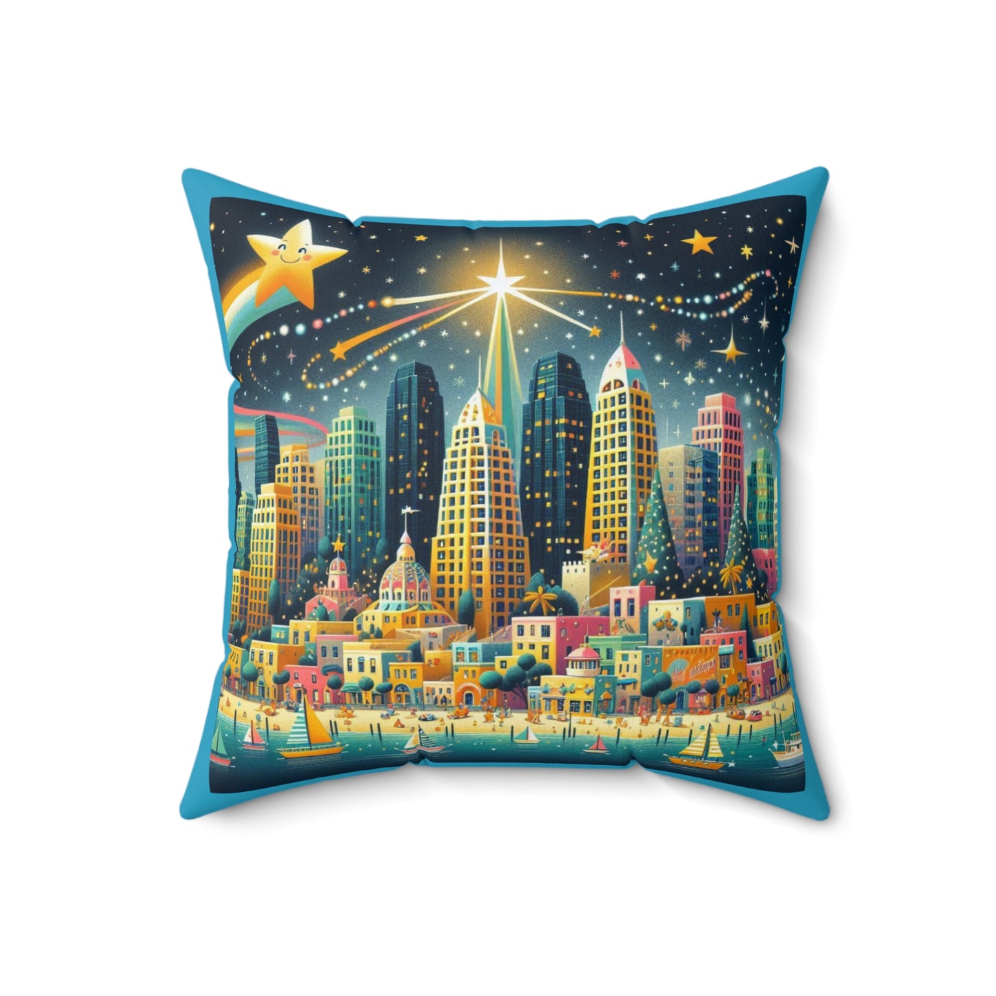 Spun Polyester Square Pillow