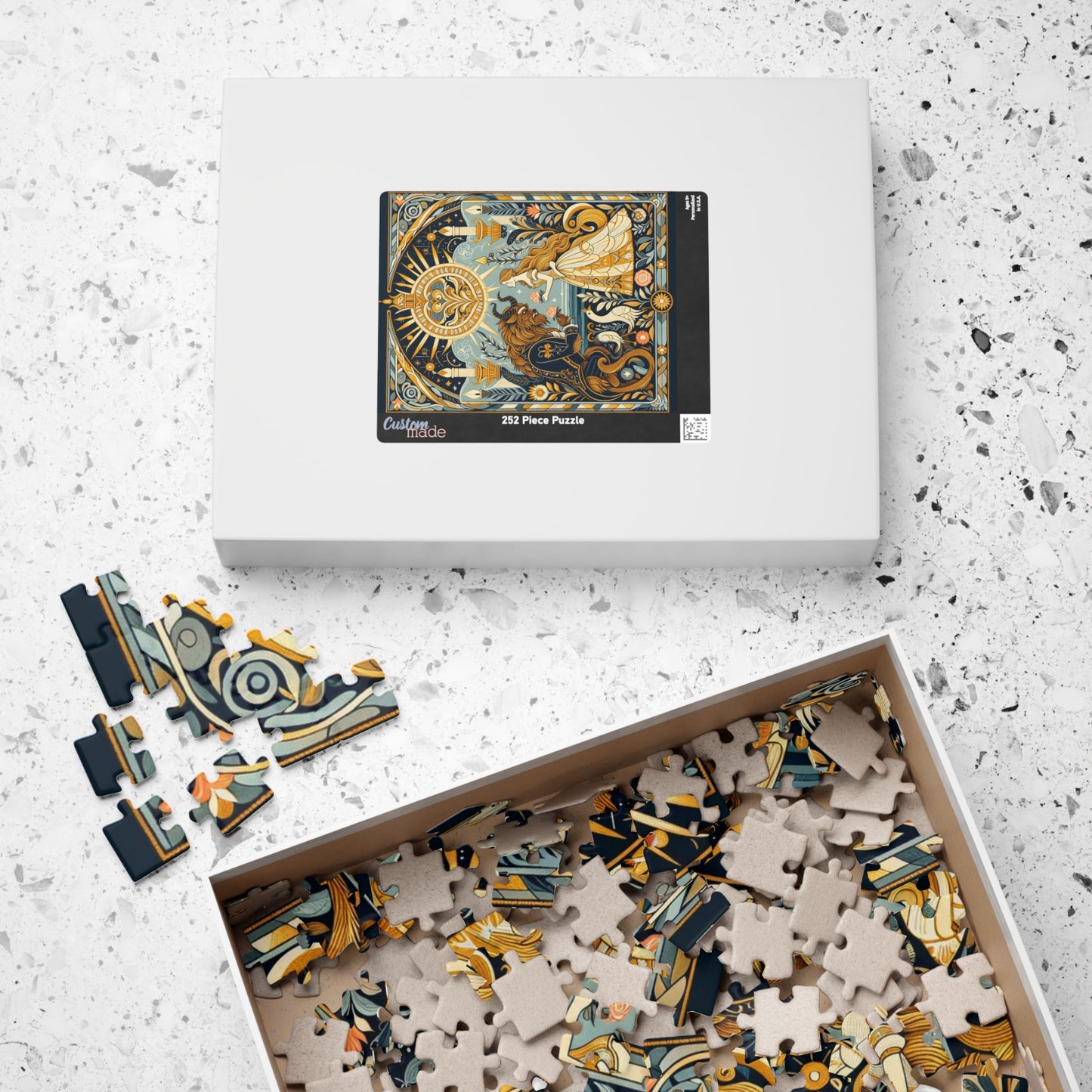 Puzzle - Beauty and the Beast, Fairy Tale Puzzle. Jigsaw, Game, Brain Teaser. Unique Gift for Disney Fans, Adults, Kids. Home Activity,