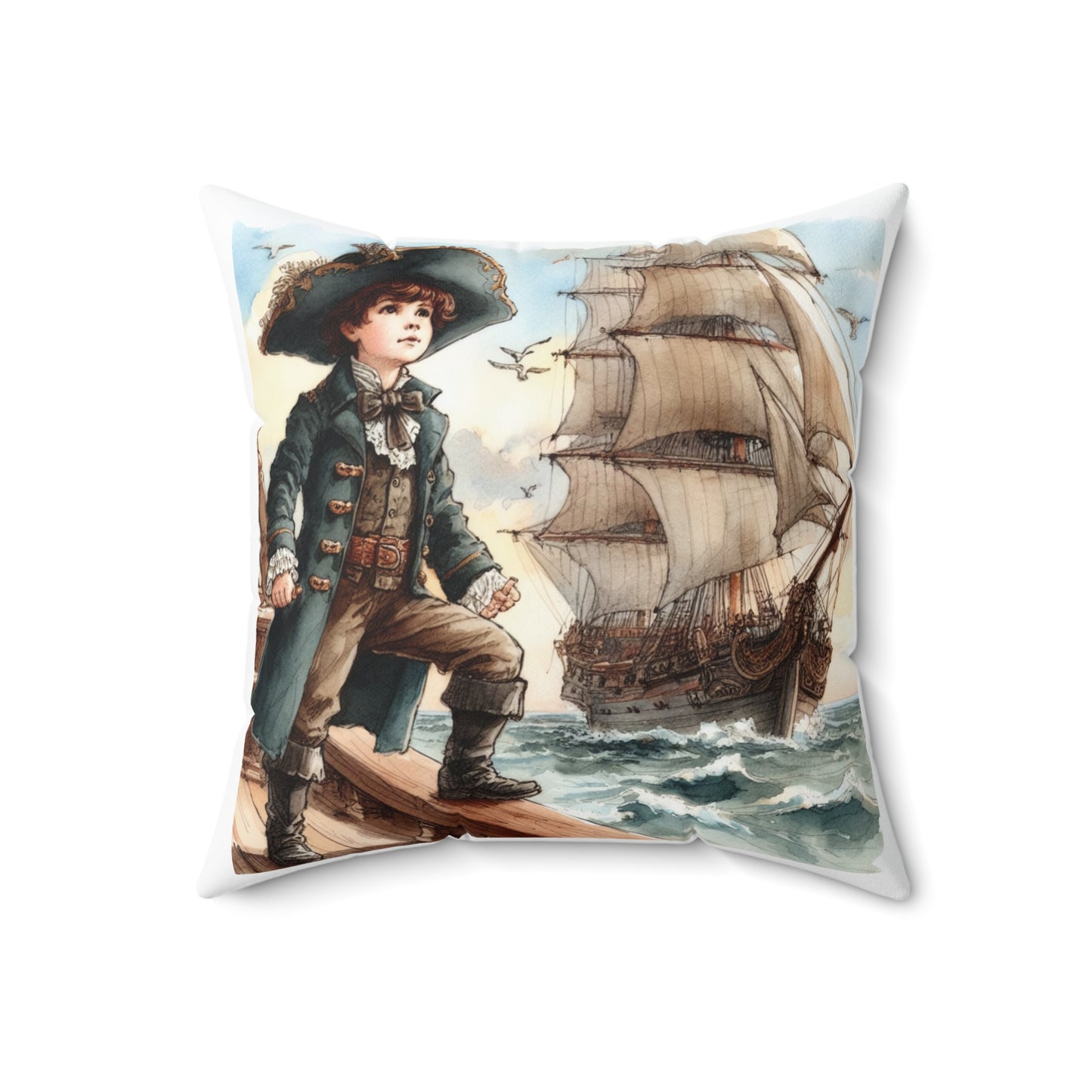 Spun Polyester Square Pillow