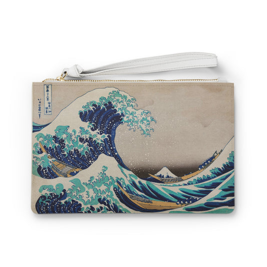 Japanese Print, Waves, Japan, Katsushika Hokusai, The Great Wave off Kanagawa, Pencil Case, Stationery, Gift, Artist Gift, Clutch Bag