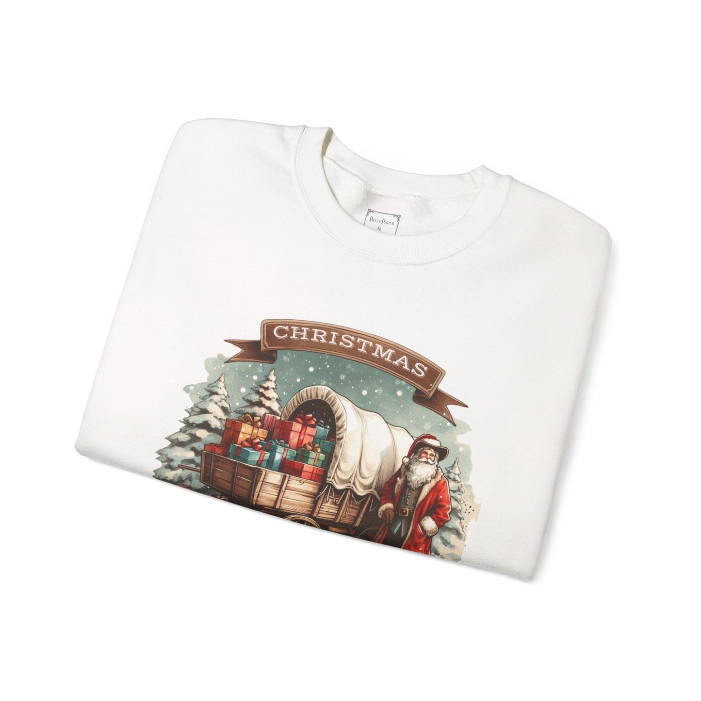 Laura Ingalls Wilder Christmas Crewneck Sweatshirt, Walnut Grove Holiday Gift, Vintage Style Christmas Apparel, Winter Layer, Unisex