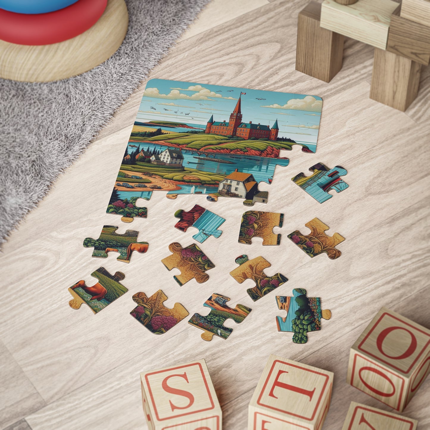 Kids' Puzzle: Prince Edward Island, Canada 30-Piece Scenic Educational Toy, Family Fun Activity, Gifts for Children, Geography