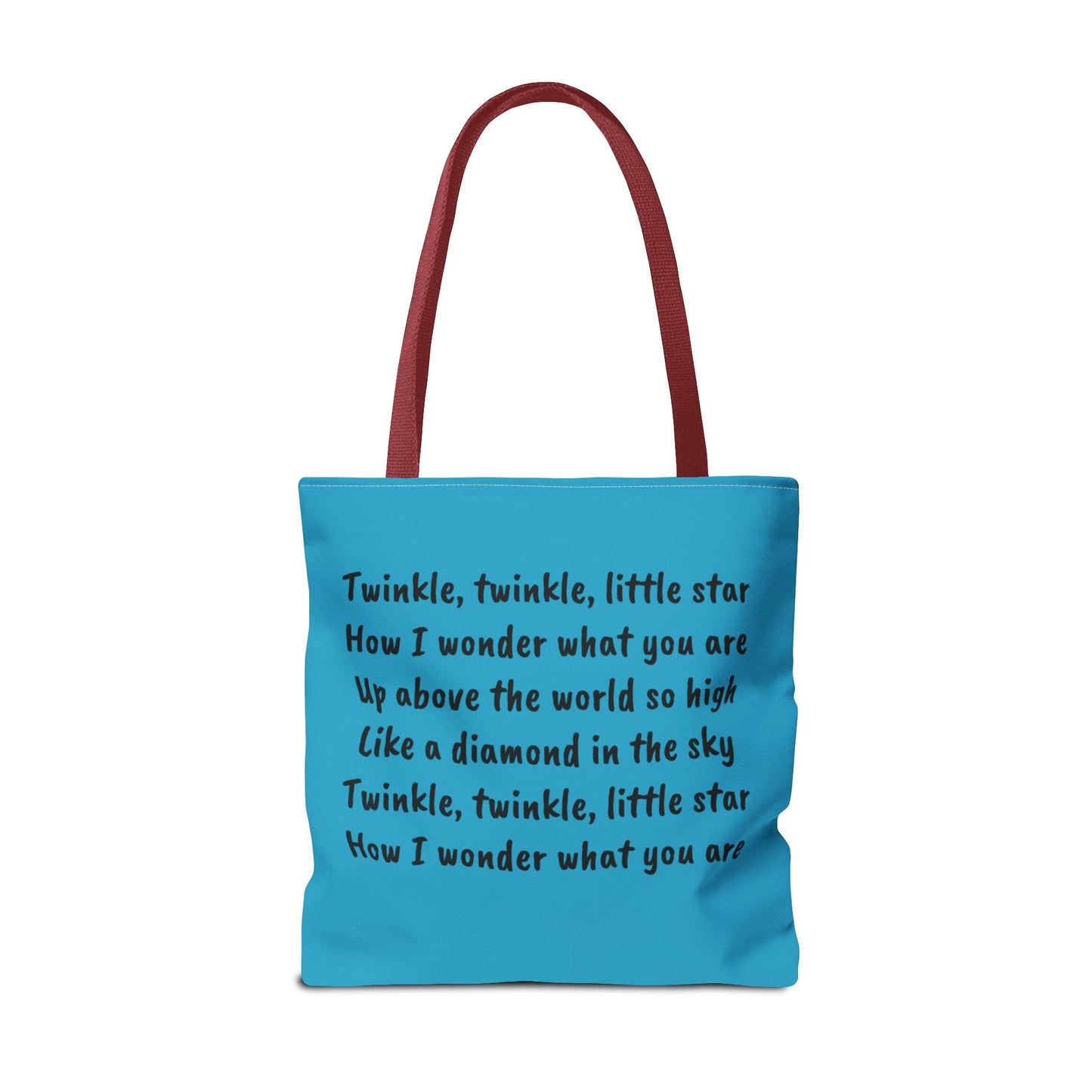 Twinkle Twinkle Little Star, Nursery Rhyme, Fairy Tale, Tote Bag, Book Bag, Library Bag, Gift