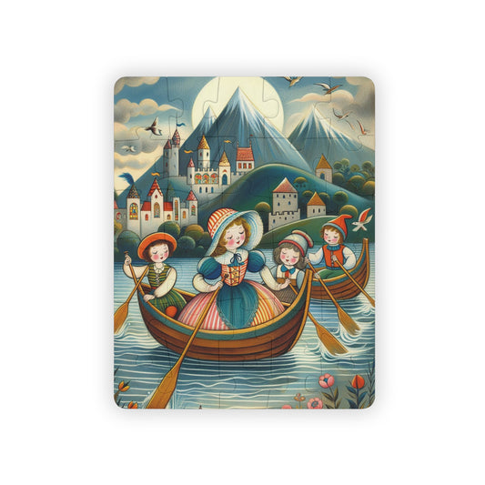 Nursery Rhyme, Row Row Your Boat Kids, Game, Educational, Kids' Puzzle, 30-Piece