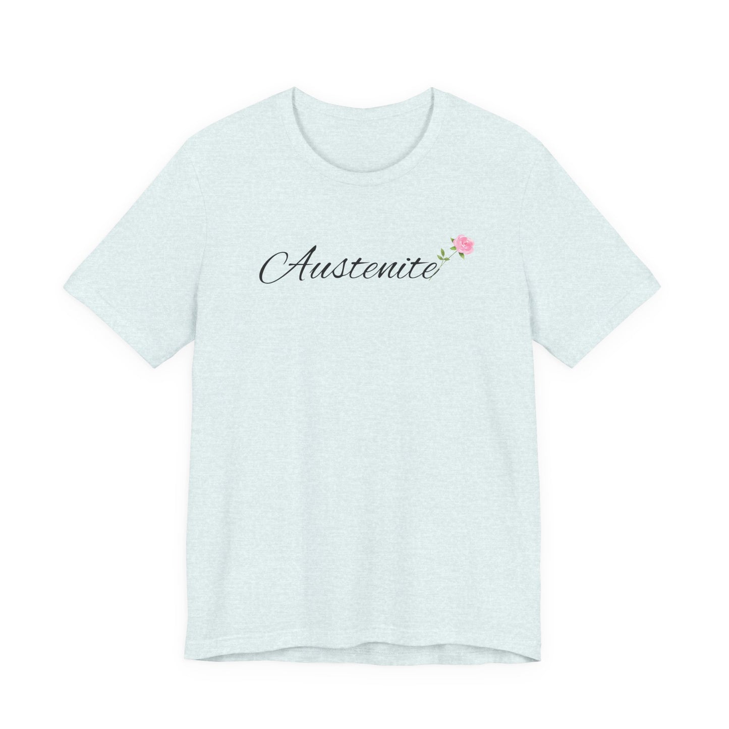 Jane Austen, Austenite, Fan, Reader, Writer, T-Shirt, tshirt, Floral, Flower, Unisex Jersey Short Sleeve Tee