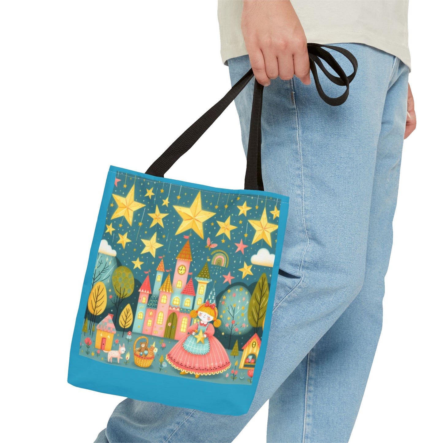 Twinkle Twinkle Little Star, Nursery Rhyme, Fairy Tale, Tote Bag, Book Bag, Library Bag, Gift