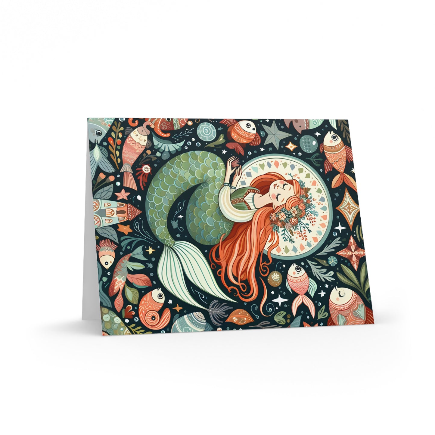 Little Mermaid, Hans Christian Anderson, Fairytale, Greeting cards (8, 16, and 24 pcs), Stationery, Scrapbook, Blank, Gift