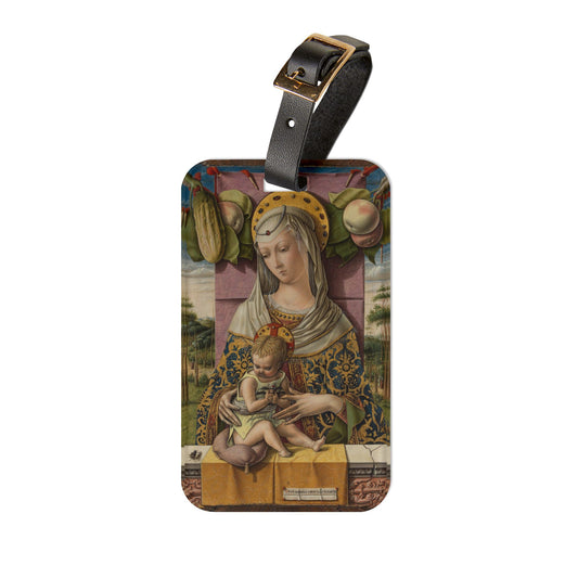 Renaissance Gothic Mother and Child, Carlo Crivelli, Luggage Tag