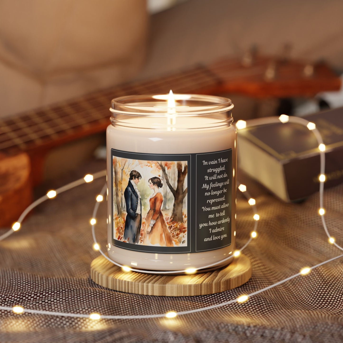 Pride and Prejudice, Jane Austen, Autumn, Fall, Season, Gift, Scented Soy Candle, 9oz, Nine Scents Available