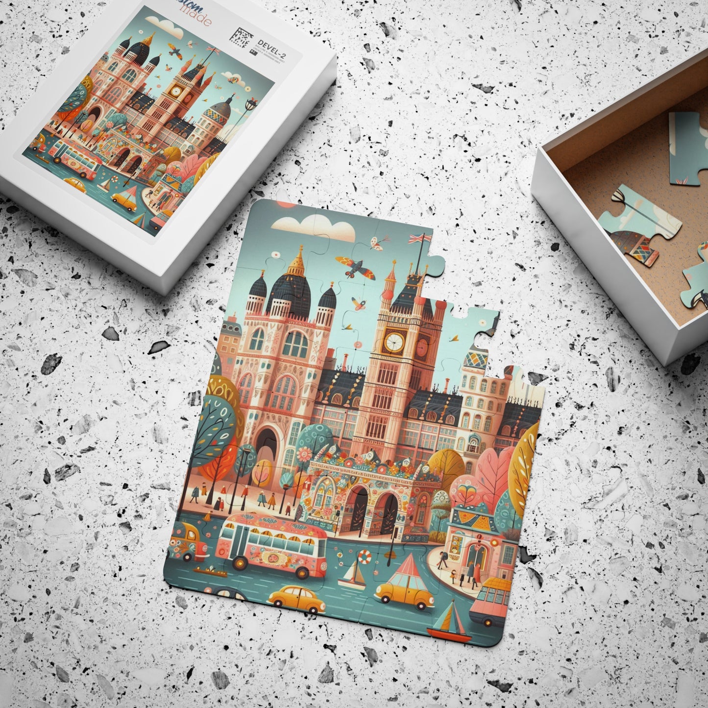 London England, United Kingdom, Europe, Educational Game, Geography Puzzle, 30-Piece