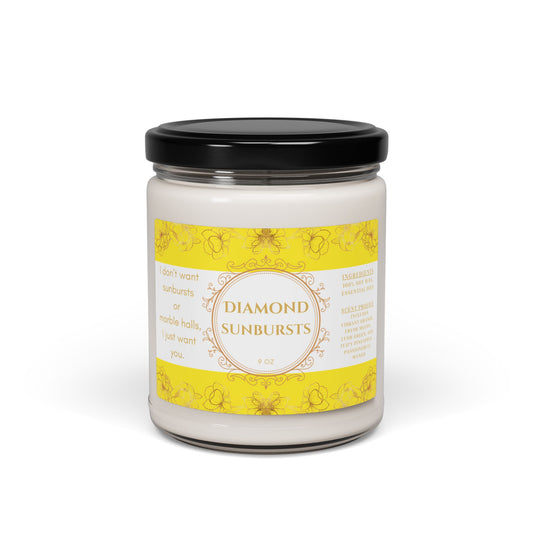 Anne of Green Gables, Diamond Sunbursts, Scented, Soy Candle, 9oz, Gift, Citrus Fruit Scent
