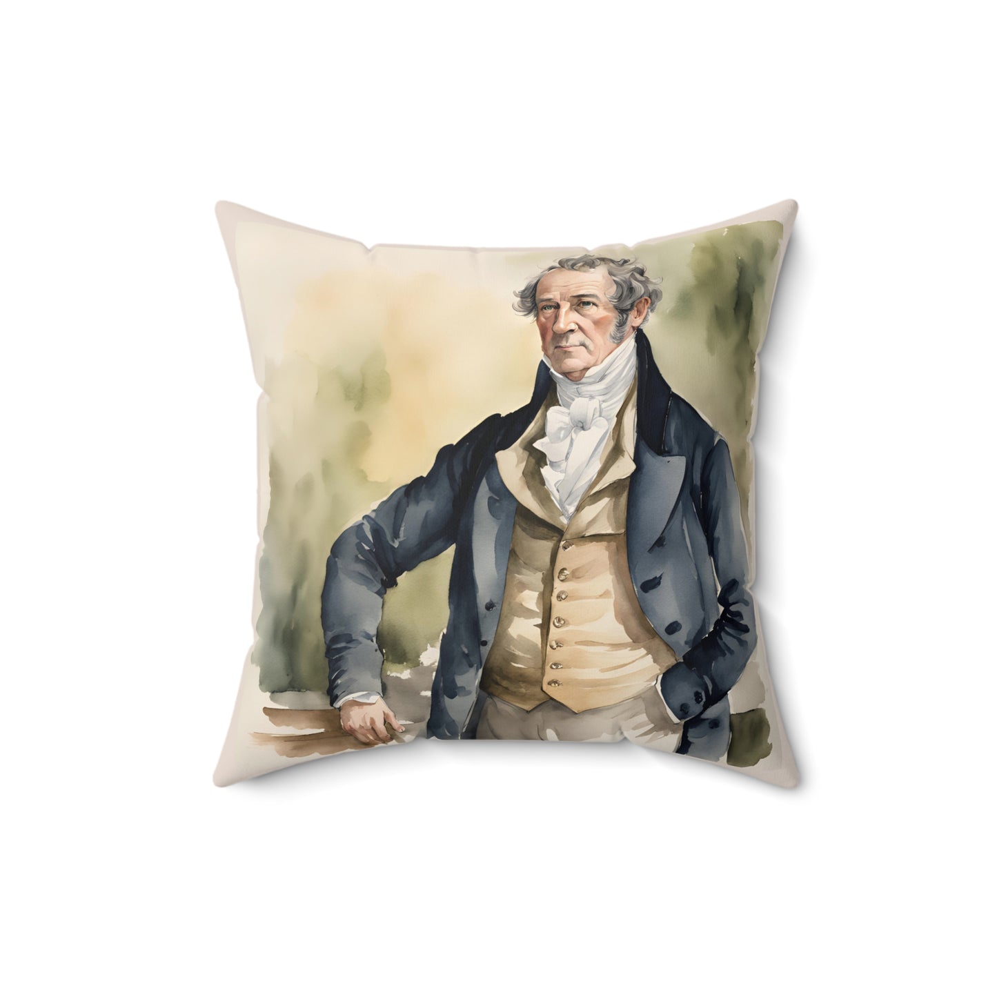 Literary Square Pillow, Pride and Prejudice Regency Quote, Jane Austen Fan Gift, Mr Bennett Family Pillow, Austenite Home Decor