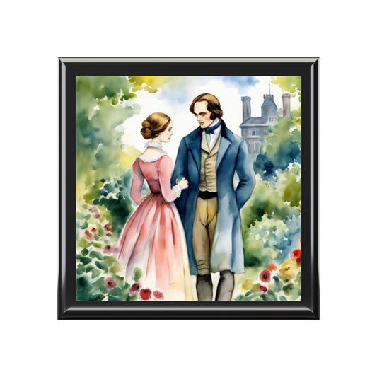 Charlotte Bronte, Jane Eyre, Edward Rochester, Regency, Gift, Book, Reader, English Literature, Jewelry Box