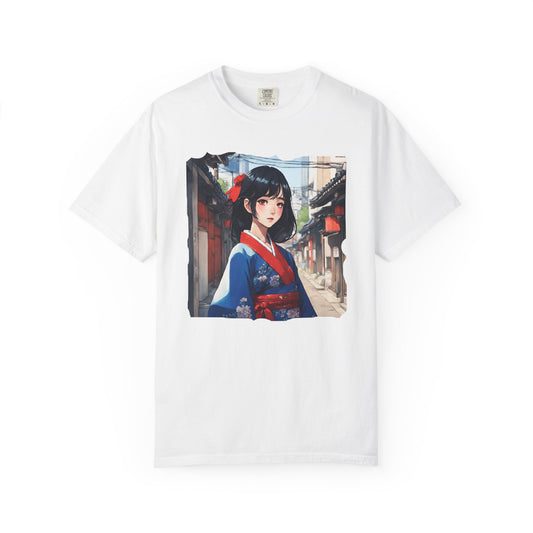 Japan Anime, Seoul, South Korea, Girl, Hanbok, Unisex Garment-Dyed T-shirt