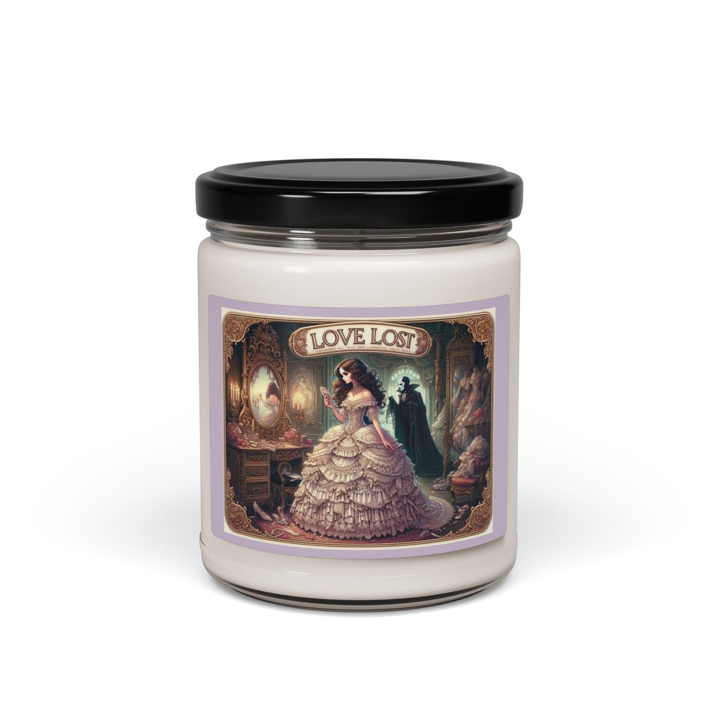 Love Lost Candle, Phantom of the Opera Inspired Candle, Sea Salt Orchid Scented, Romantic Gothic Home Decor, Elegant Gift, Relaxation