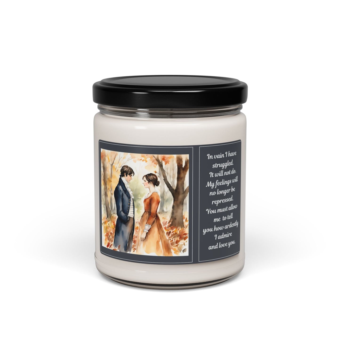 Pride and Prejudice, Jane Austen, Autumn, Fall, Season, Gift, Scented Soy Candle, 9oz, Nine Scents Available