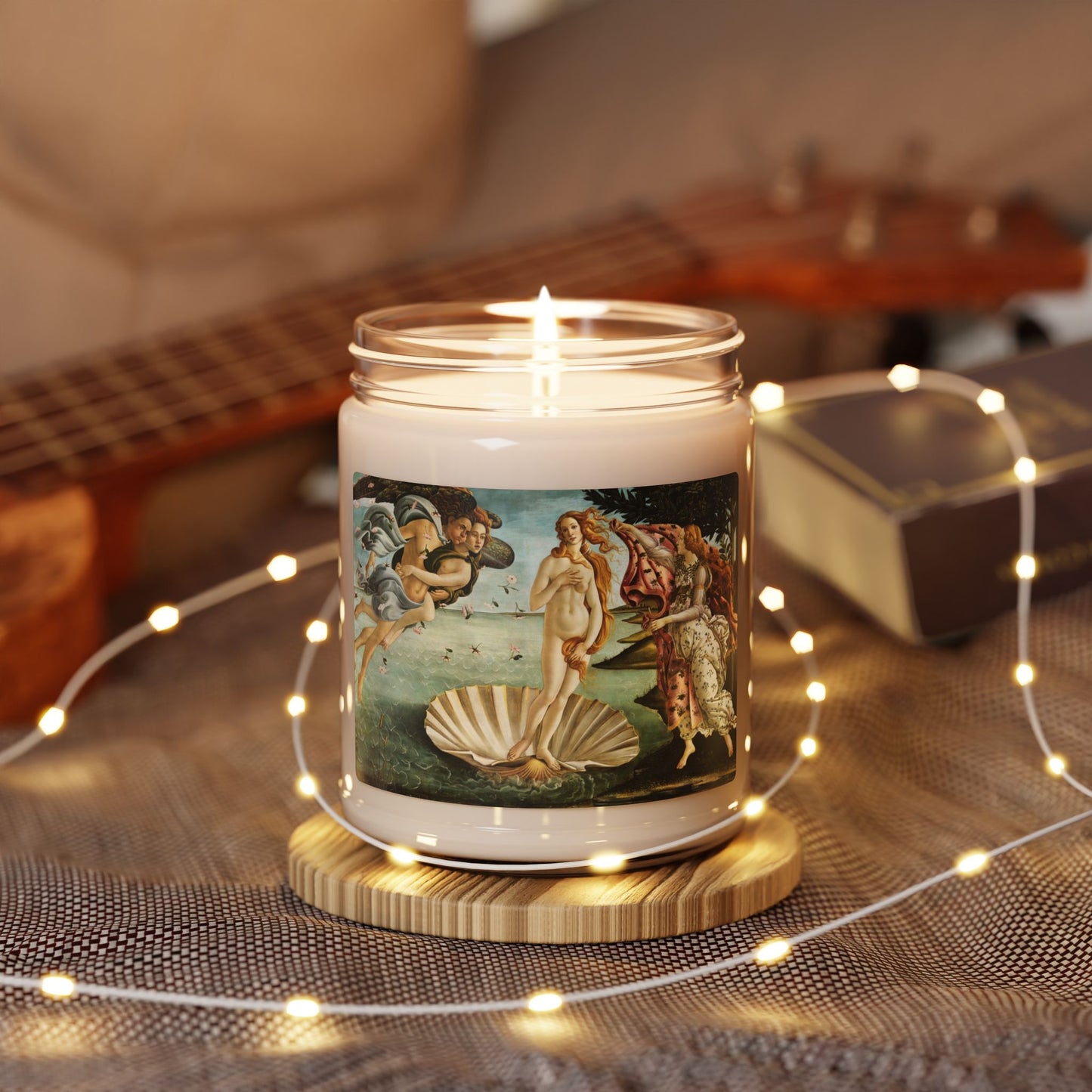 Italian Renaissance, Sandro Botticelli's The Birth of Venus, Art, Gift, Scented Soy Candle, 9oz