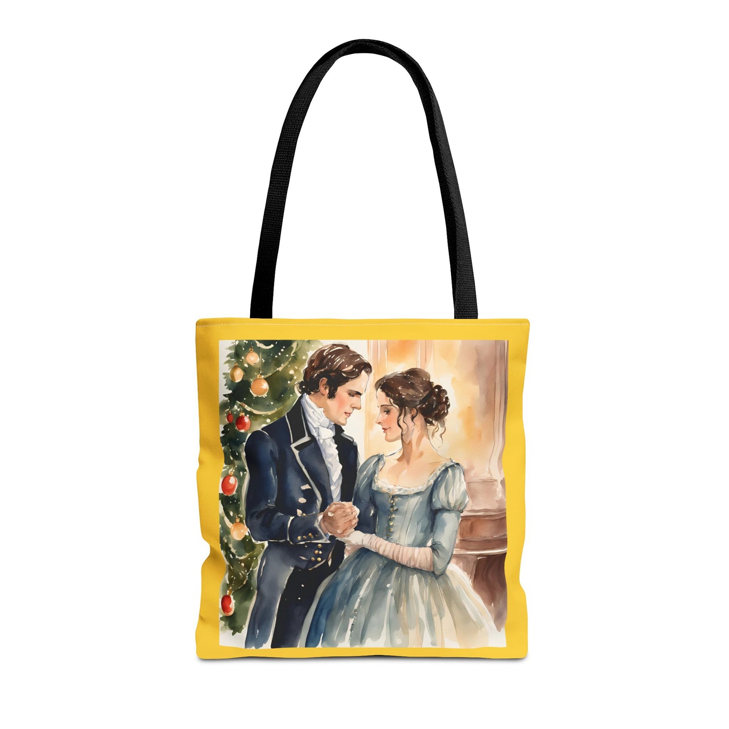 Jane Austen, Pride and Prejudice, Darcy, Elizabeth, Austenite, Christmas, Holiday, Gift, Tote Bag
