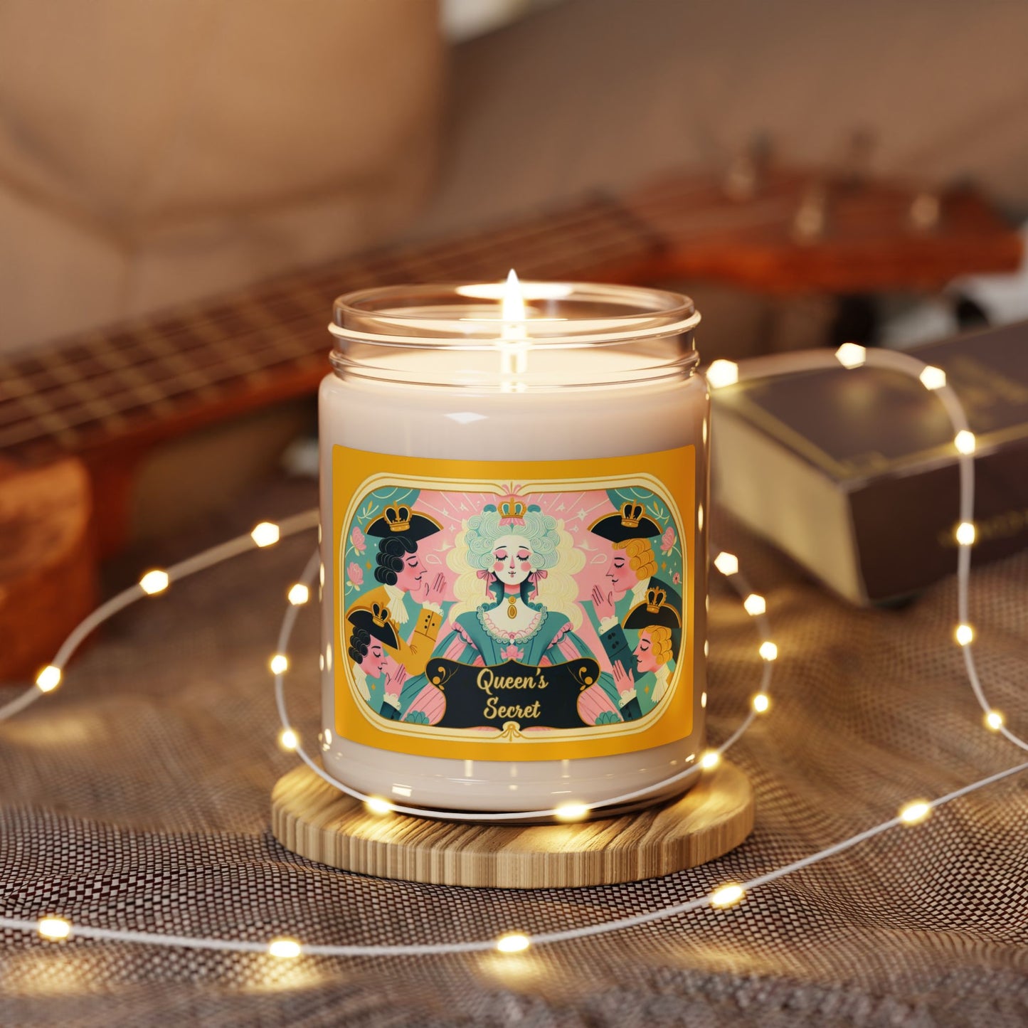 Parisian Queen Marie Antoinette Passionfruit Scented Soy Candle 9oz, Gift for Her, Shower Favor, French Decor, Luxury Home Fragrance