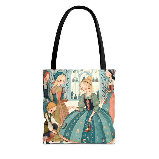 Cinderella, Fairy Tale, Tote Bag, Book Bag, Library Bag, Gift
