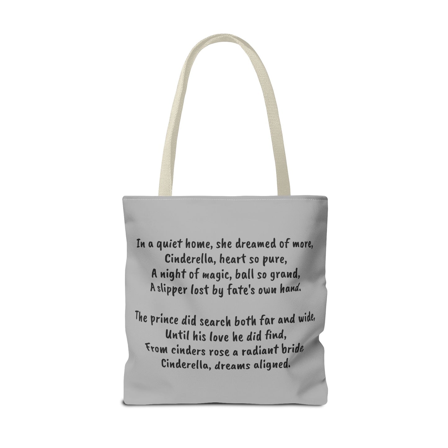 Cinderella, Fairy Tale, Tote Bag, Book Bag, Library Bag, Gift