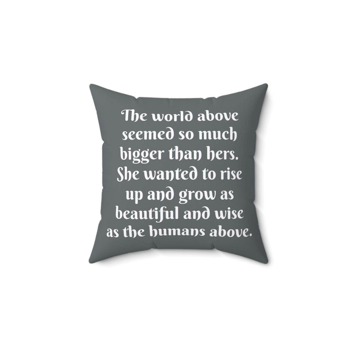 Square Pillow Little Mermaid Fairytale Hans Christian Anderson Book Nook Cushion, Home Decor, Nursery, Reading Nook Pillow, Library Gift