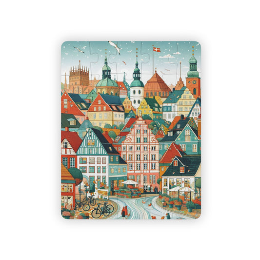 Denmark Copenhagen, Europe, Educational Game, Kids Puzzle, 30-Piece