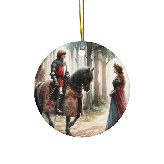 Ceramic Ornaments, 2-Side Print, (1pc, 3pcs, 5pcs, 10pcs)