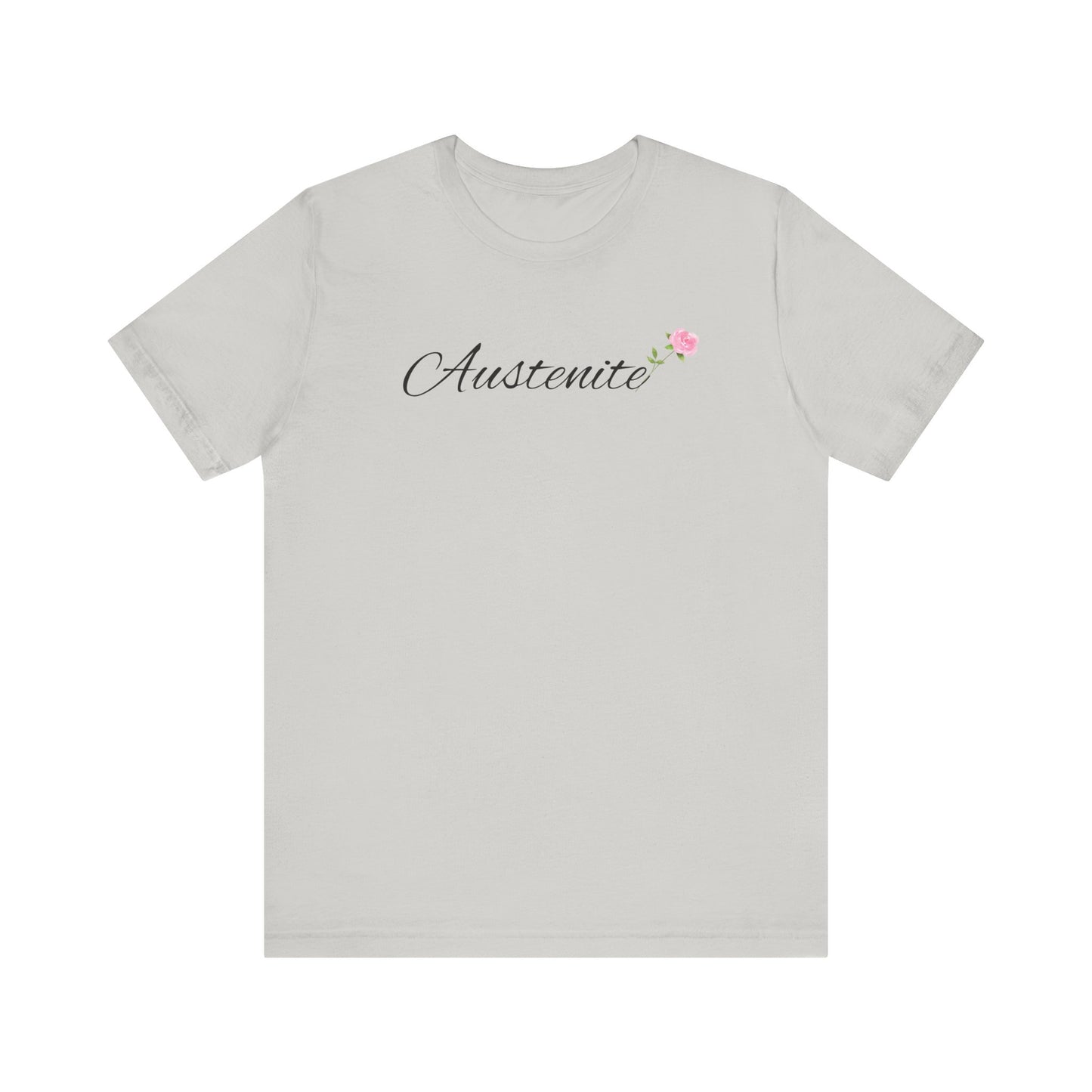 Jane Austen, Austenite, Fan, Reader, Writer, T-Shirt, tshirt, Floral, Flower, Unisex Jersey Short Sleeve Tee