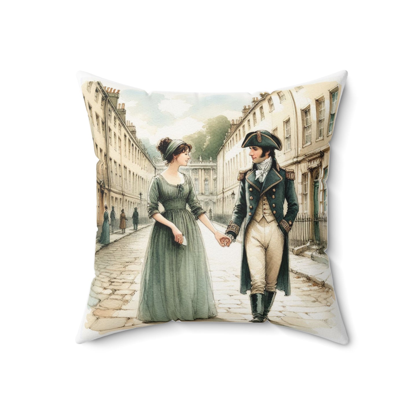 Jane Austen Pillow, Literary Home Decor, Regency Quote Cushion, Persuasion Gift, Spun Polyester Square Pillow