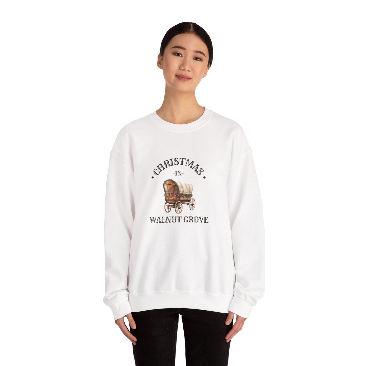 Walnut Grove Christmas Laura Ingalls Wilder Shirt Holiday Gift Sweatshirt  Crewneck, Winter Top, Cozy Jumper, Festive Apparel,