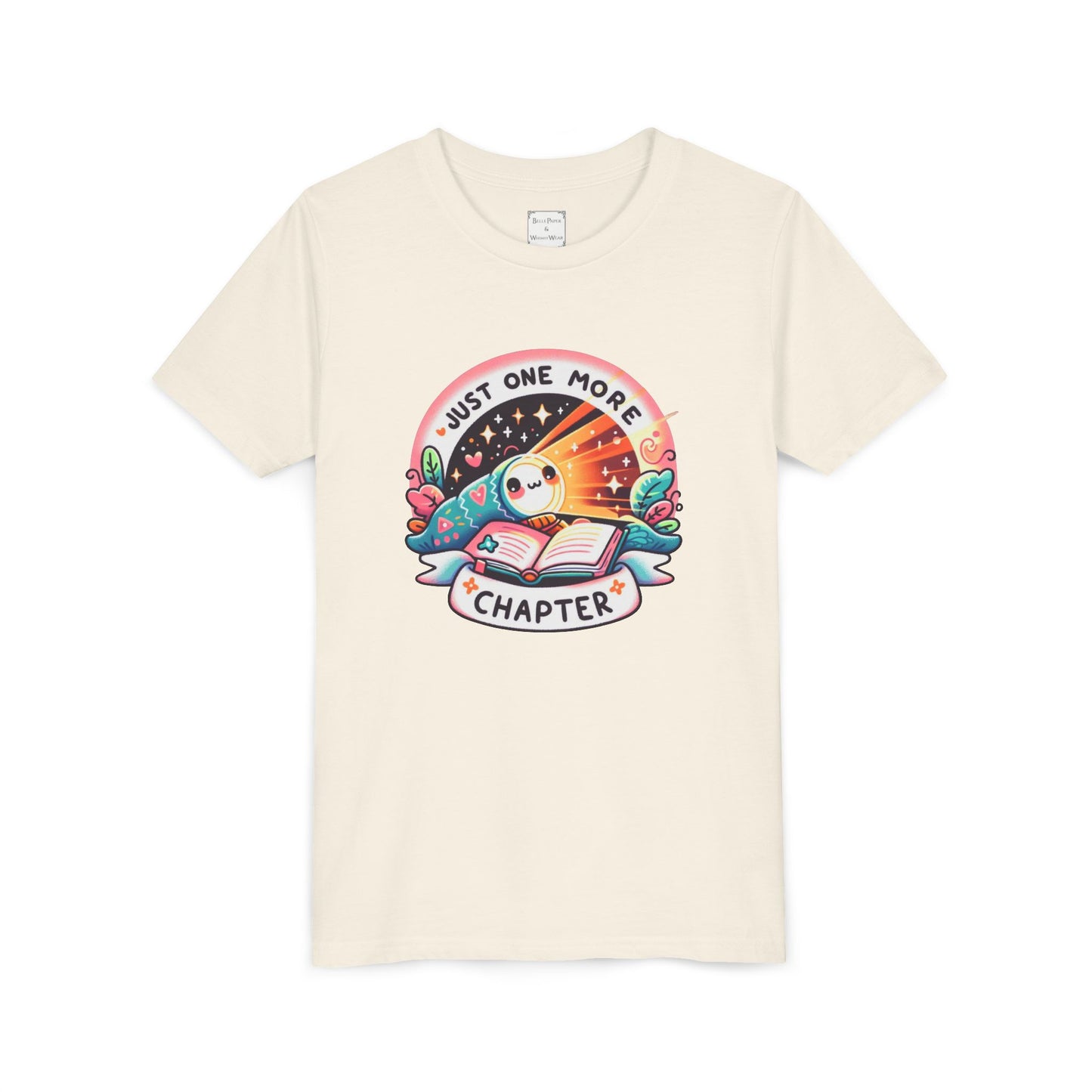 Just One More Chapter Youth Tee, Cute Tee, Reading Gift, Book Lover Shirt, Classroom Apparel, Birthday Gift, Summer Outfit, Kawaii