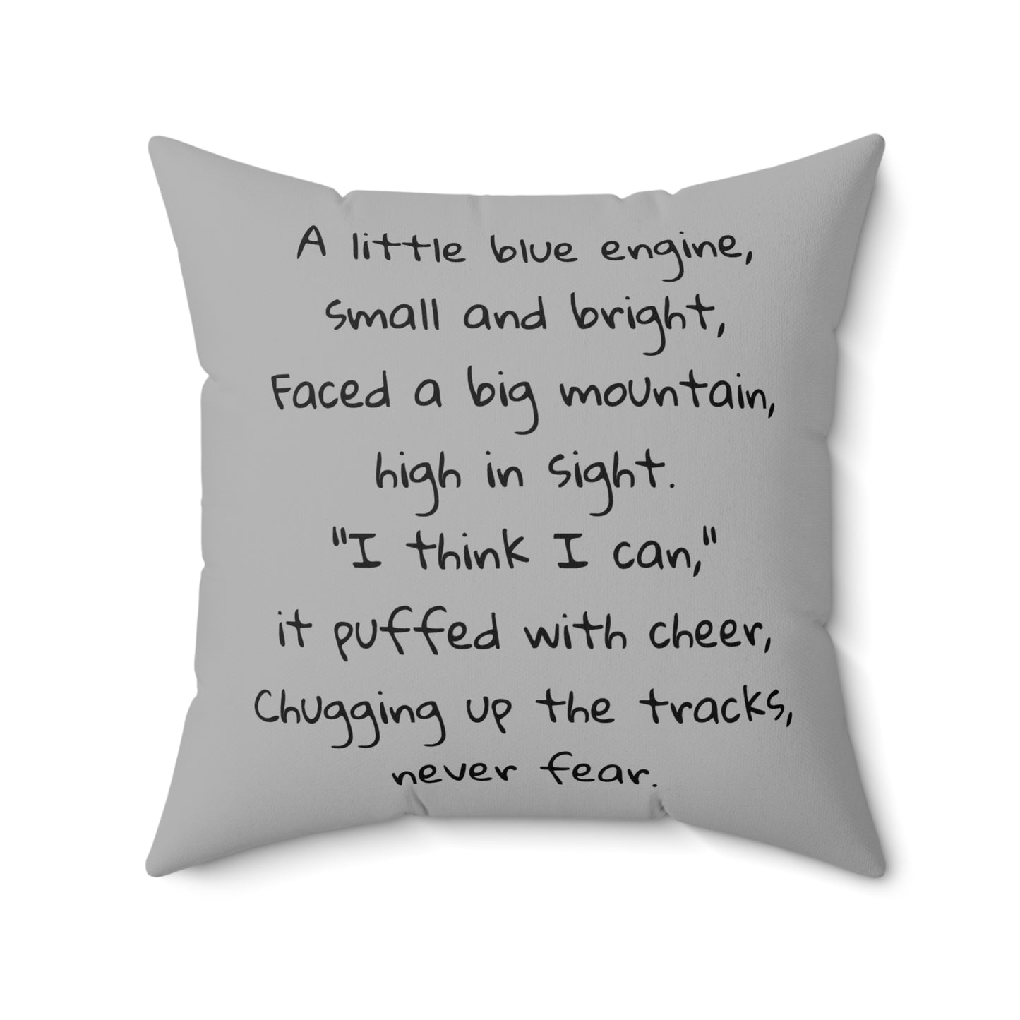 Train, Little Engine That Could, Square Pillow, Literary Pillow, Library, Book Nook, Reading Corner, Classroom, Teacher