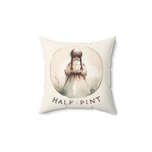 Half Pint Pillow, Laura Ingalls Wilder Cushion, Prairie Book Home Decor, Vintage Style Bedding