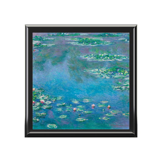 Claude Monet, Waterlily Garden, Waterlilies, Art, Gift, Impressionist, Jewelry Box