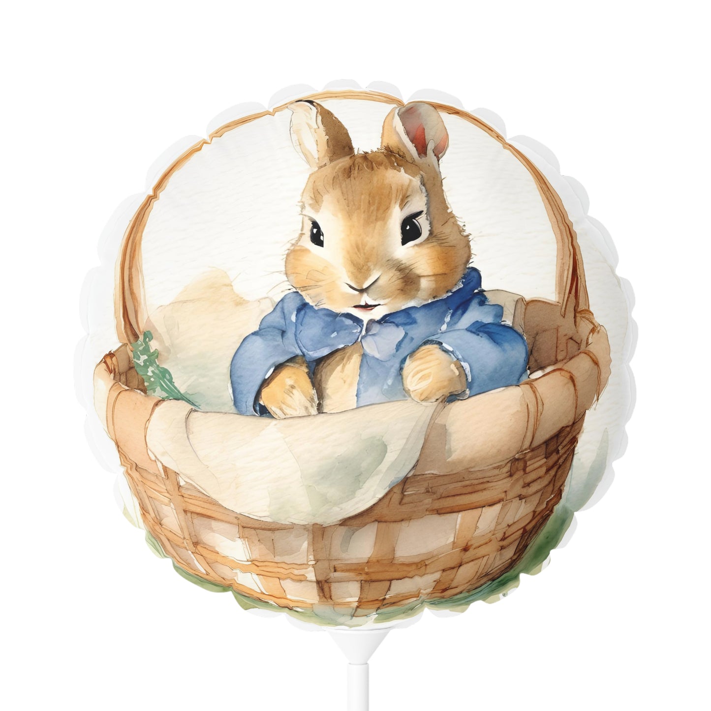 Peter Rabbit Baby Shower Balloon, Round 11" Party Supplies Easter Decoration, Heart-shaped, Balloon Bouquet, Nursery Decor, Baby Gift,